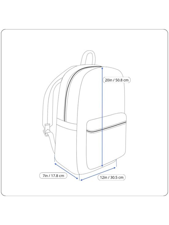 Attitude Unisex Black Nylon Padded Adjustable Straps RollTop Zip Around Backpack main image 4